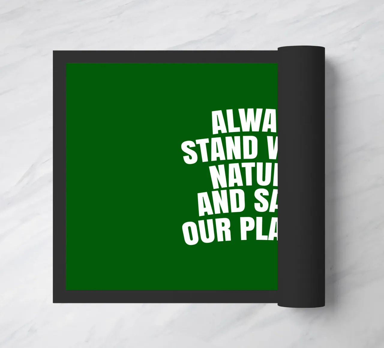Always stand with nature and save our planet Fußmatte von happieeagle