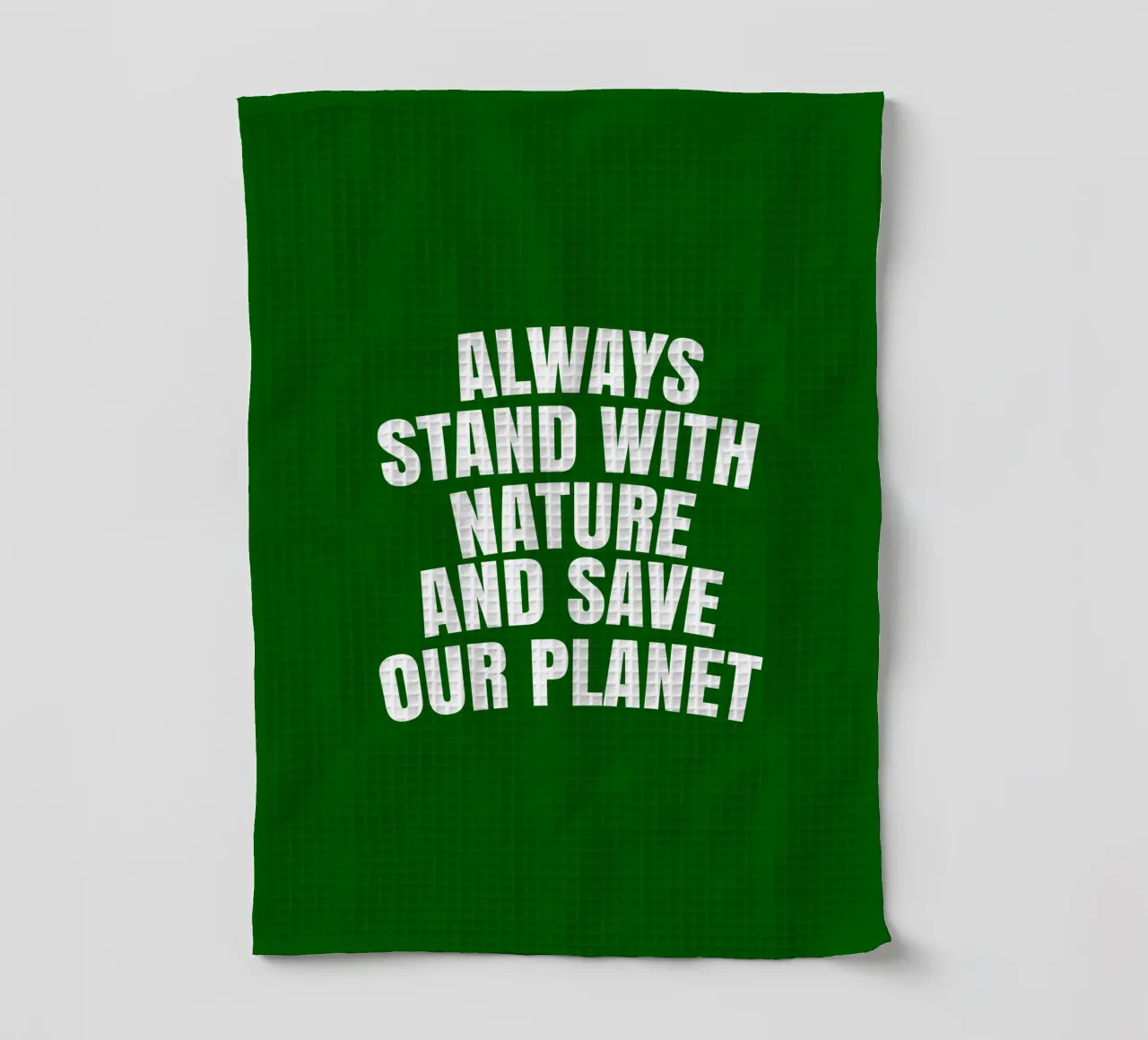 Always stand with nature and save our planet paño de cocina de happieeagle