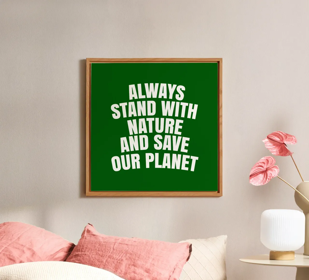Always stand with nature and save our planet alluminio dibond da happieeagle