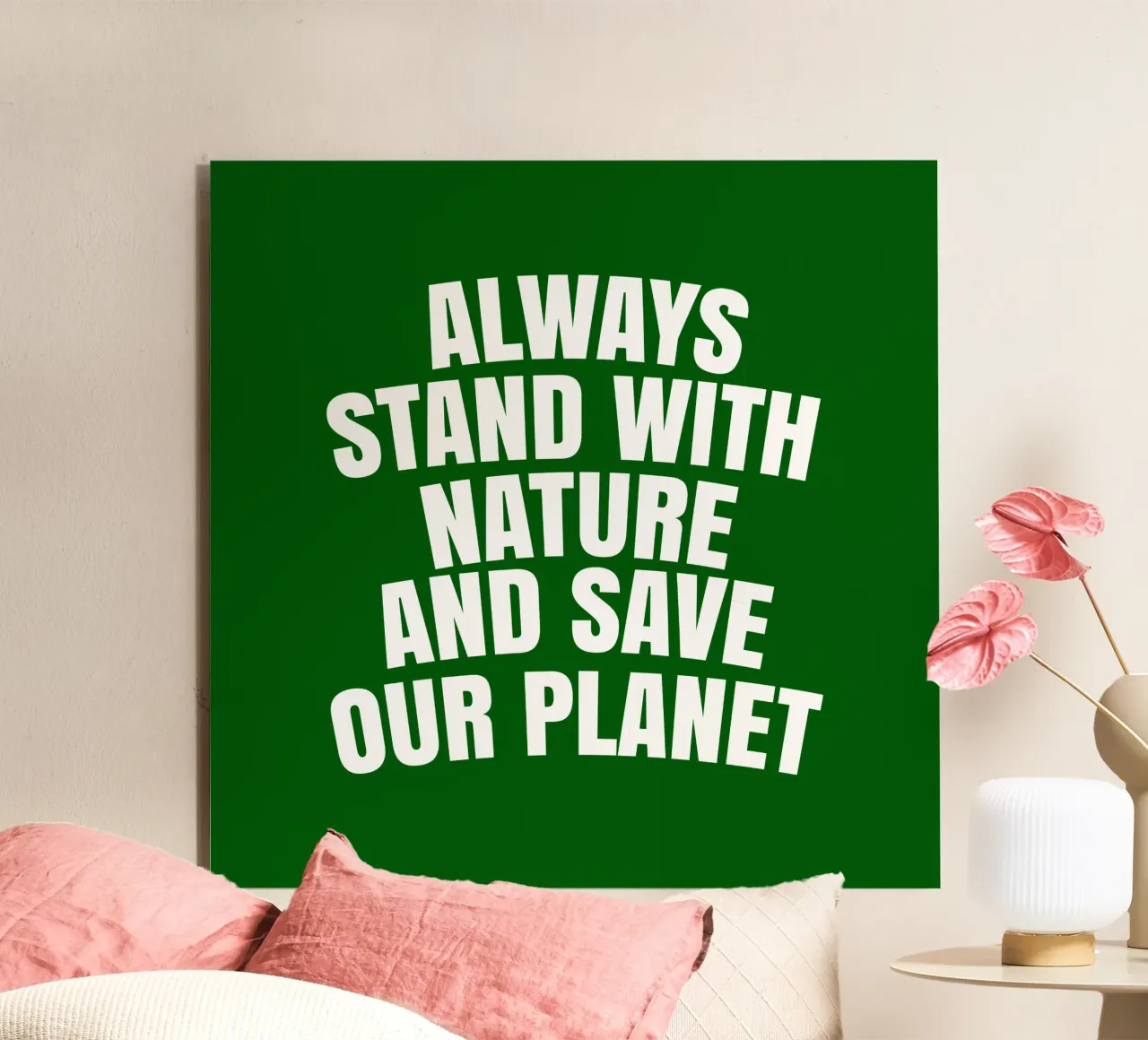 Always stand with nature and save our planet alluminio dibond da happieeagle