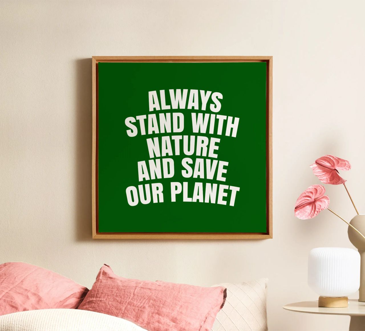 Always stand with nature and save our planet tela da happieeagle