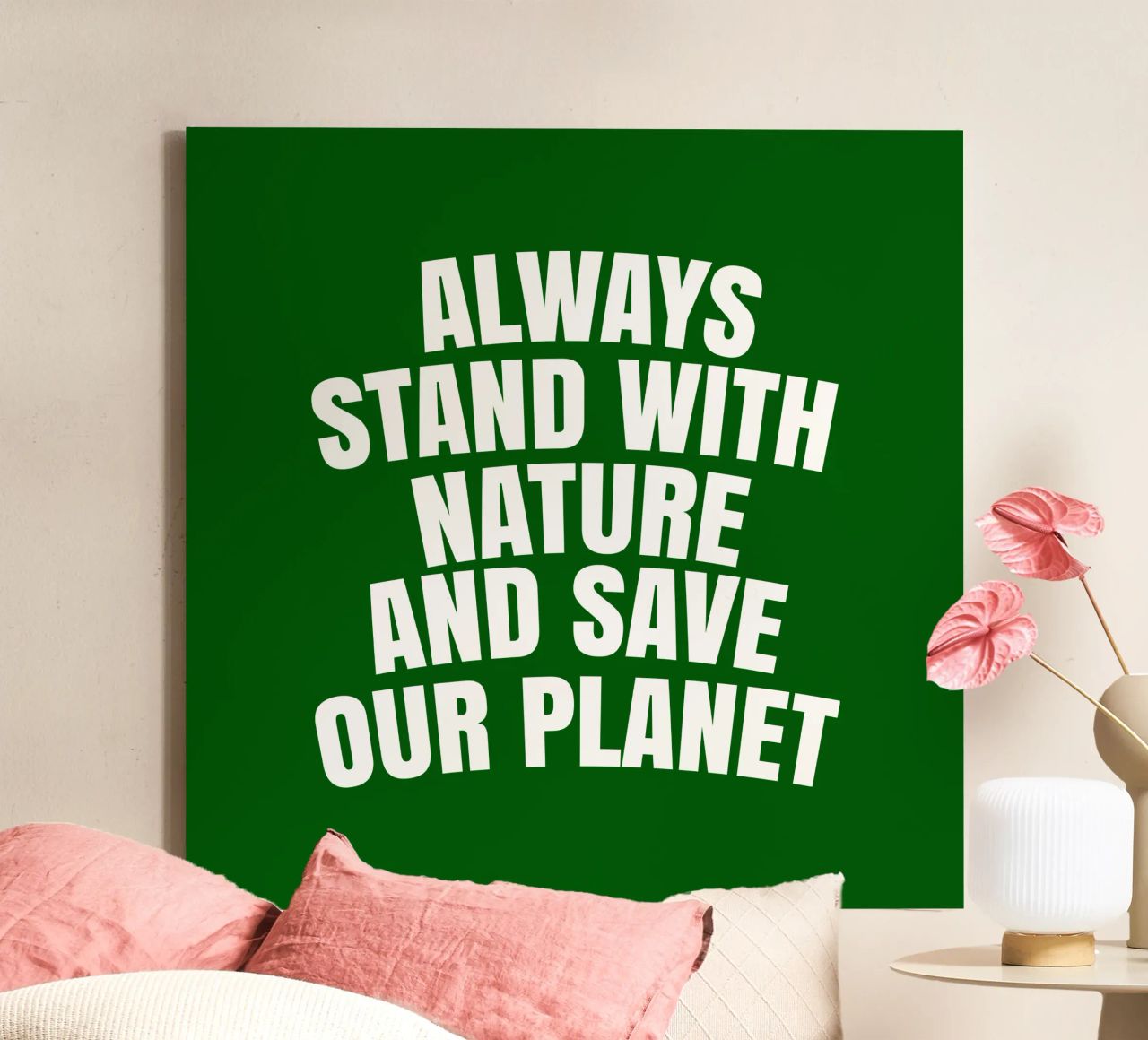 Always stand with nature and save our planet tela da happieeagle