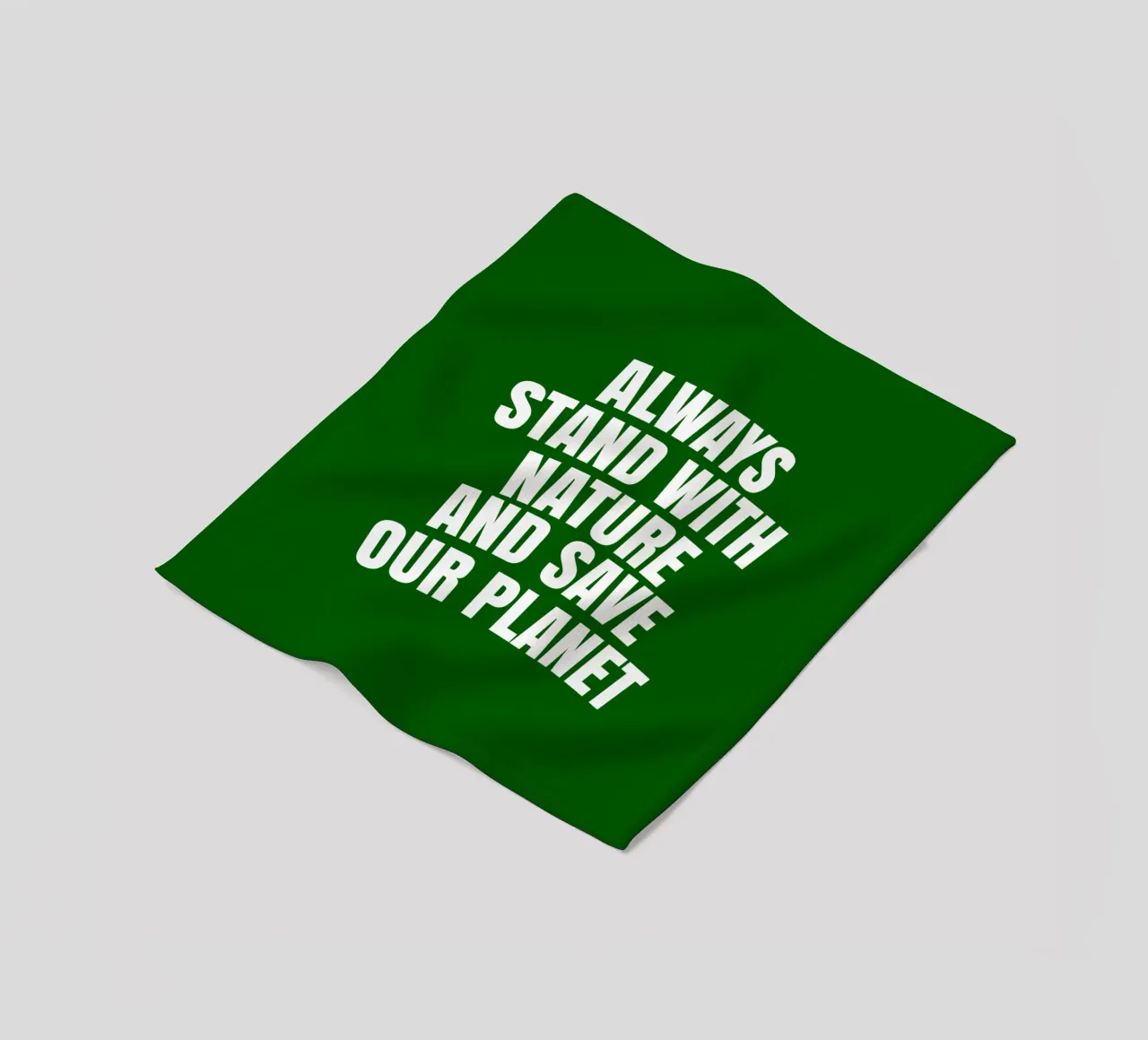 Always stand with nature and save our planet fleece blanket by happieeagle