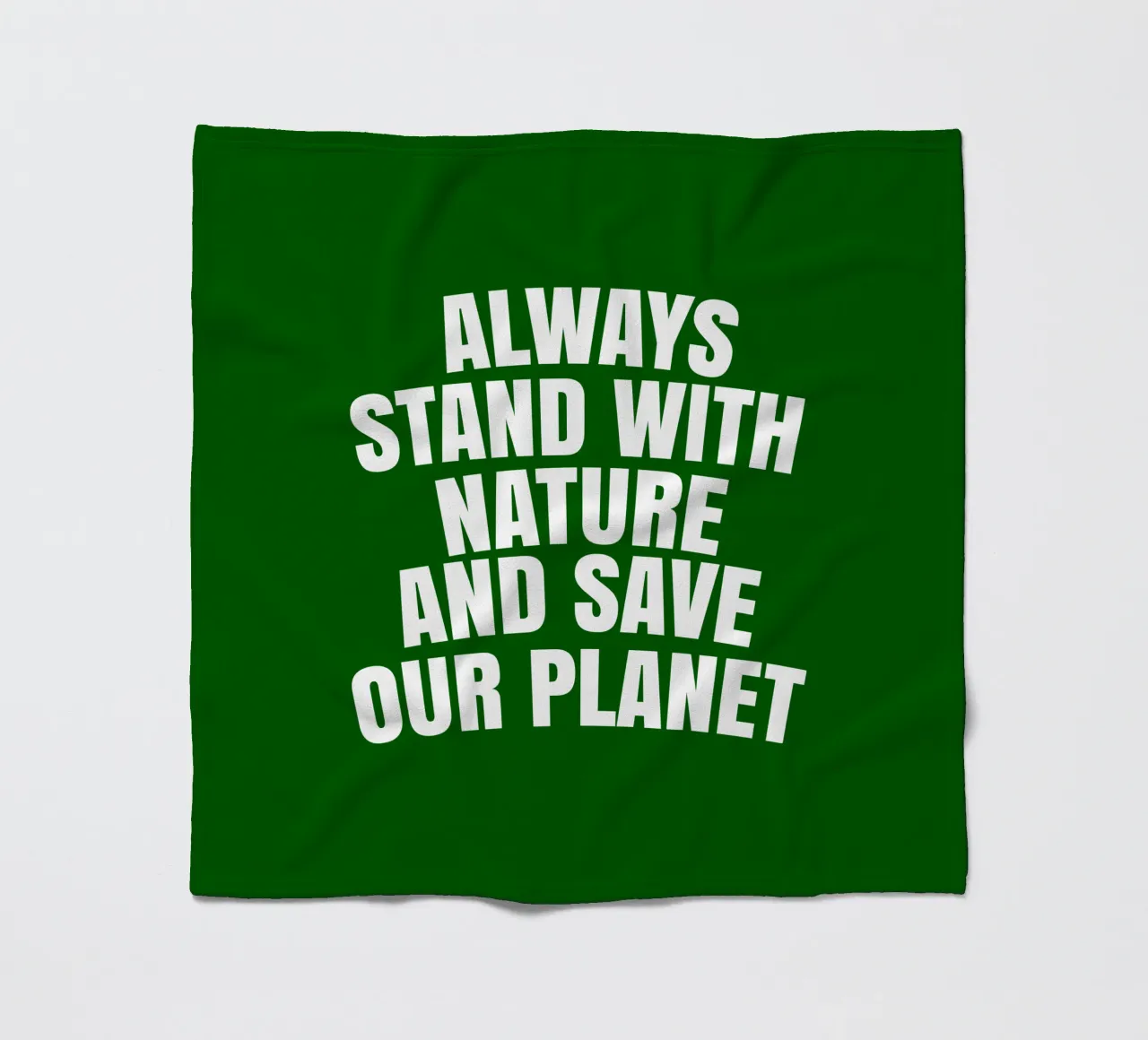 Always stand with nature and save our planet fleece blanket by happieeagle