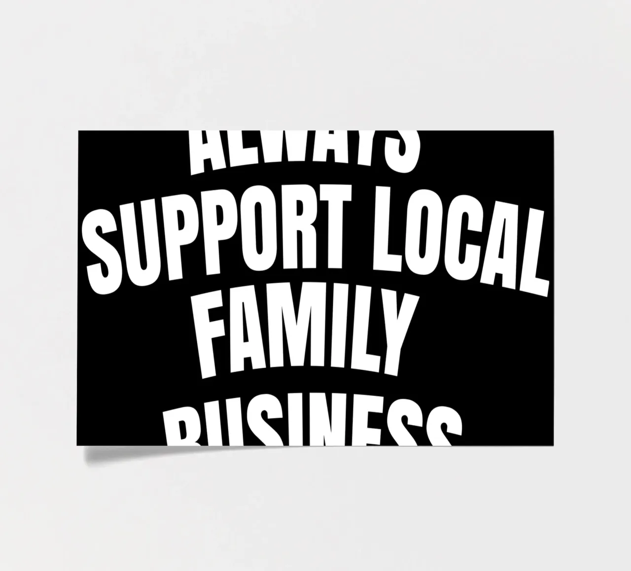 Always support local family business sticker sheet by happieeagle