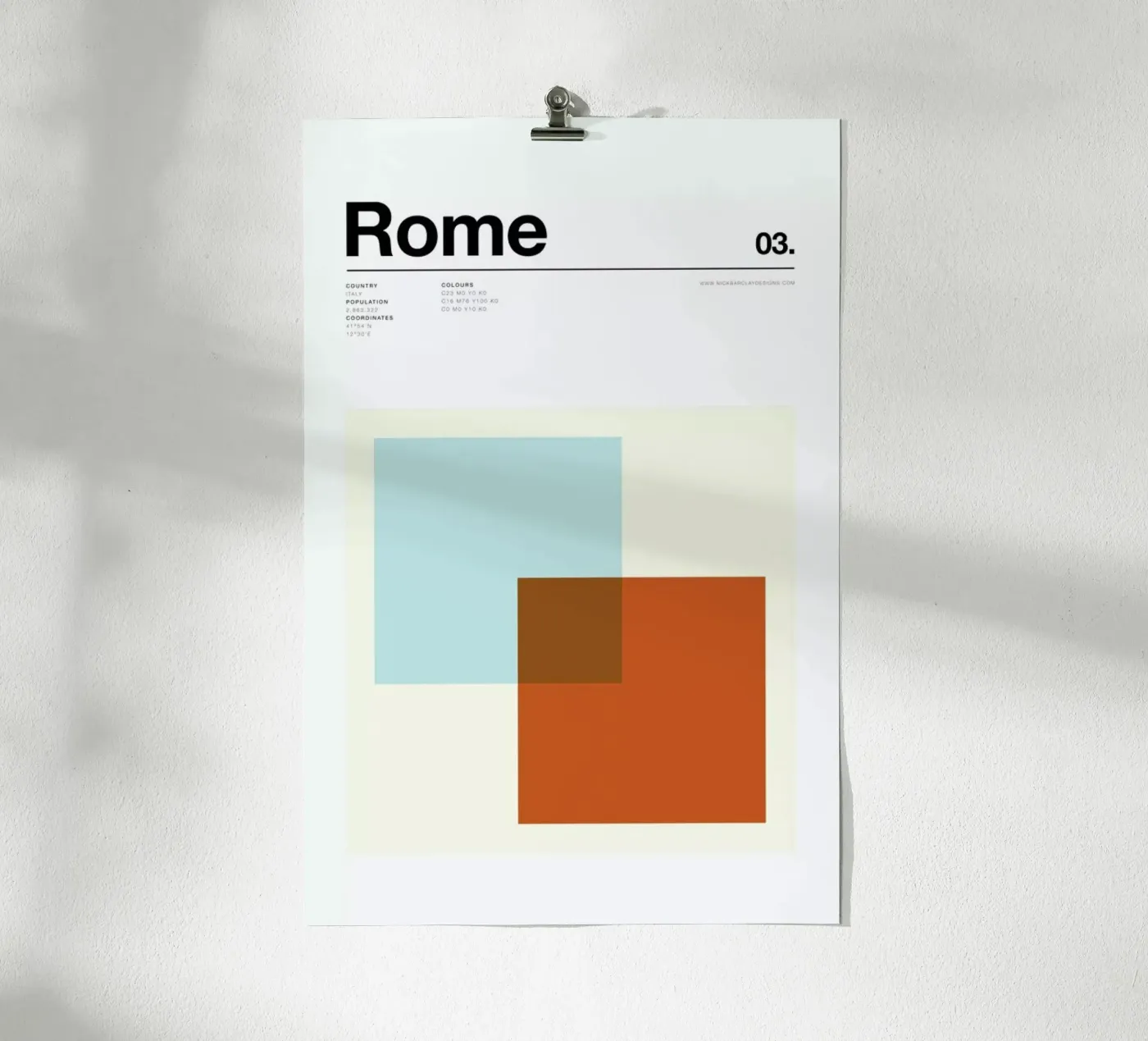Rome poster de Nick Barclay