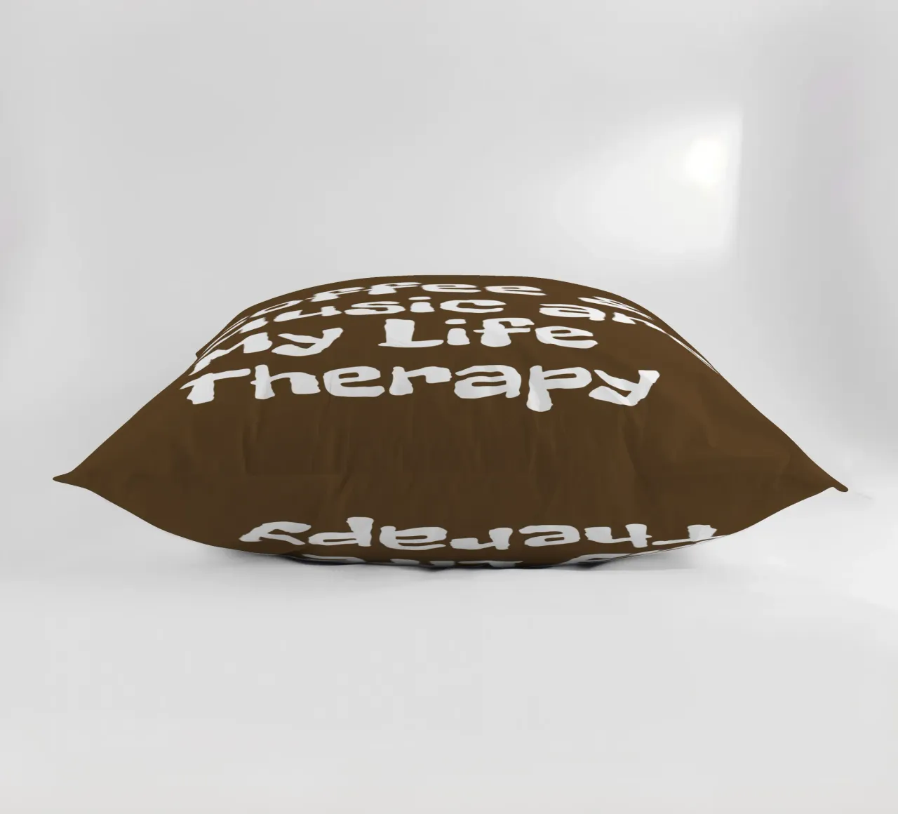 Coffee and music are my life therapy decorative cushion by happieeagle