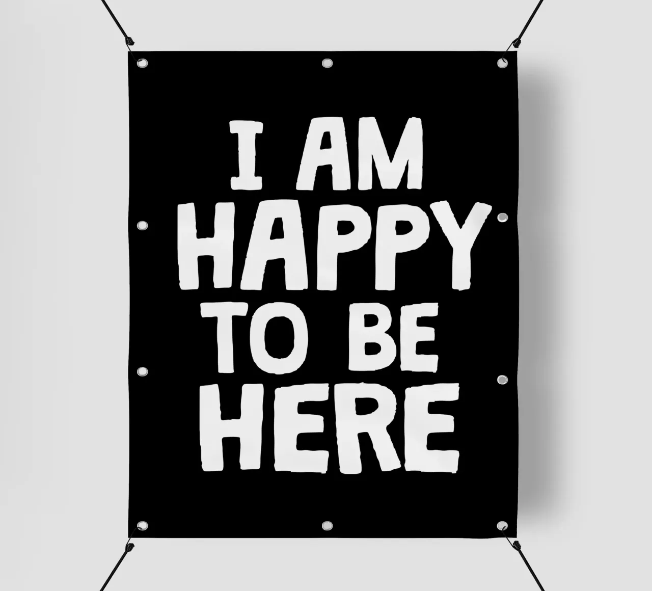I am happy to be here telo in pvc da happieeagle