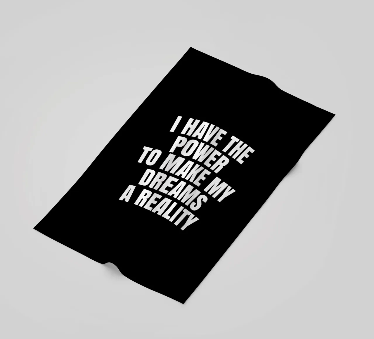 I have the power to make my dreams a reality strandhanddoek van happieeagle