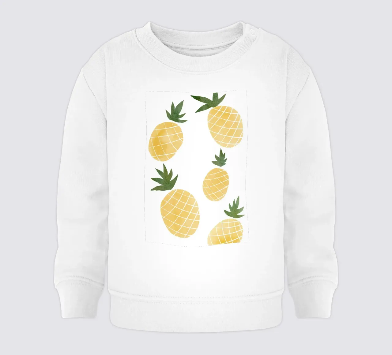Illustrazioni di ananas felpa neonato da Melloi Art Print