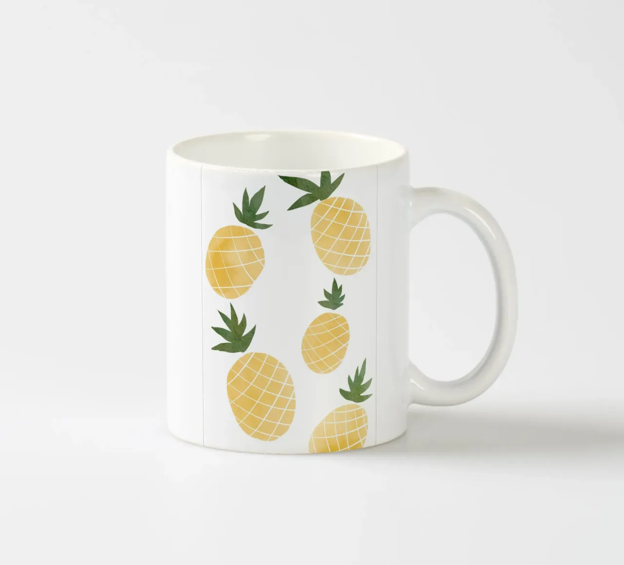 Illustrazioni di ananas tazza in ceramica da Melloi Art Print