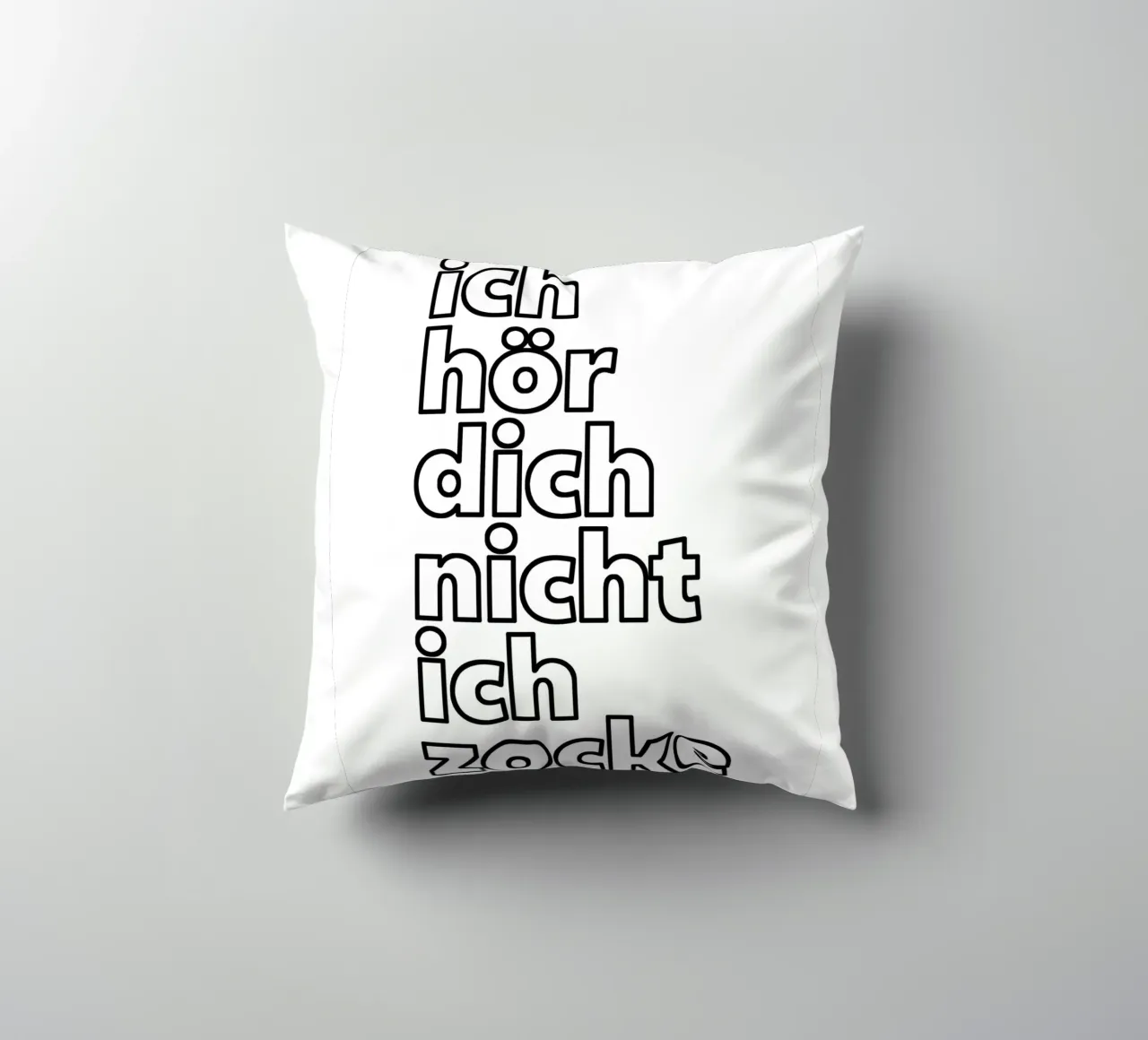 Ich hör dich nicht ich zocke cuscino da BAINAI QUOTES
