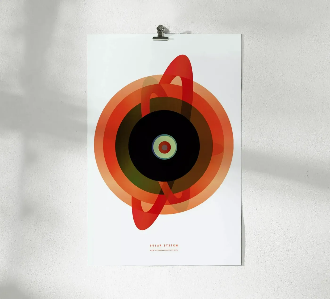 Solarsystem poster by Nick Barclay