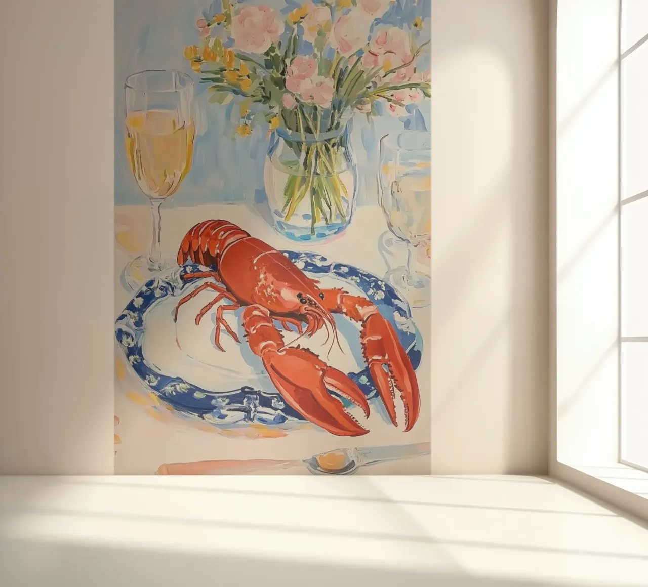 Festive Lobster Dinner photo wallpaper by Melloi Art Print