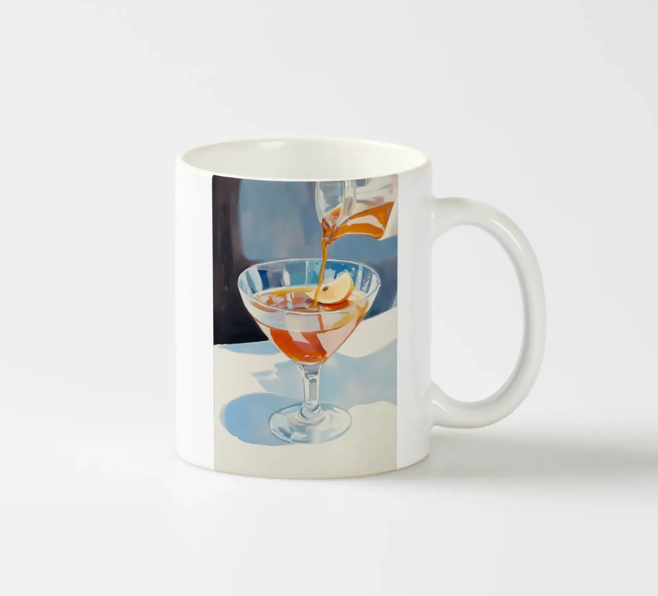 Versare le bevande tazza in ceramica da Melloi Art Print