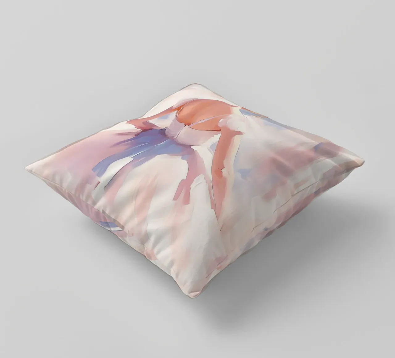 Ballerina in tutù bianco cuscino da Melloi Art Print