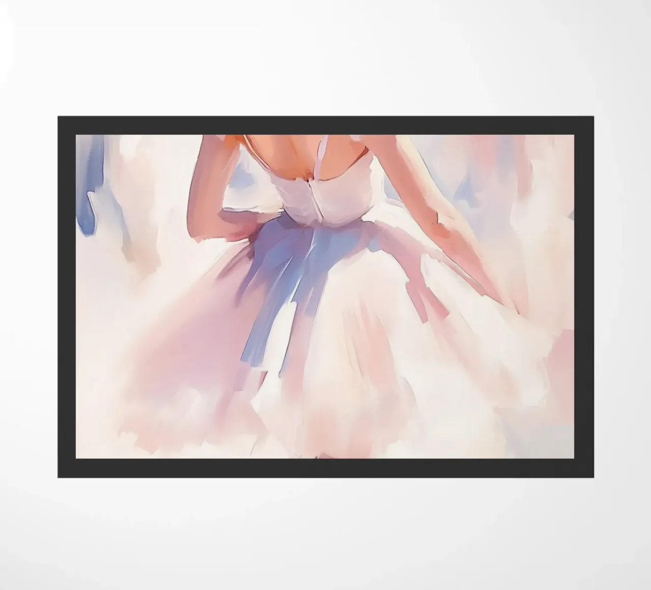 Ballerina in tutù bianco zerbino da Melloi Art Print