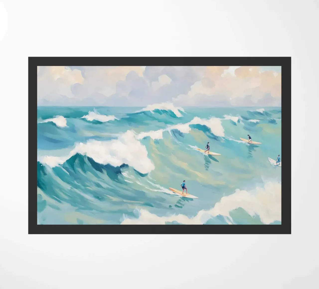 Dynamisch surfen deurmat van Melloi Art Print