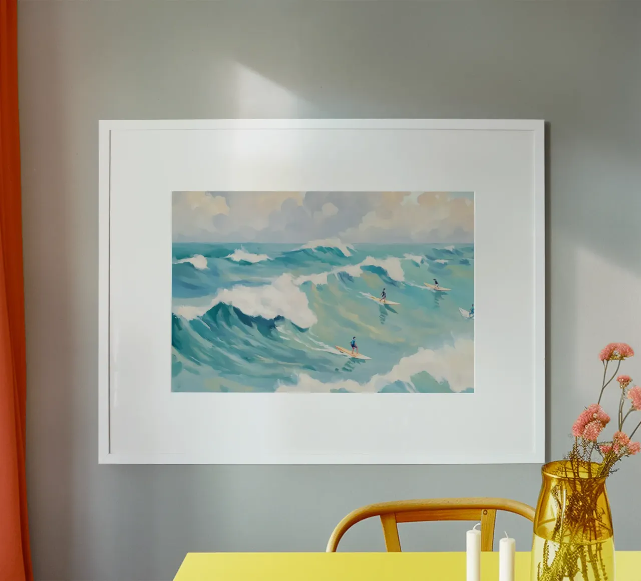 Dynamisches Surferlebnis Poster von Melloi Art Print