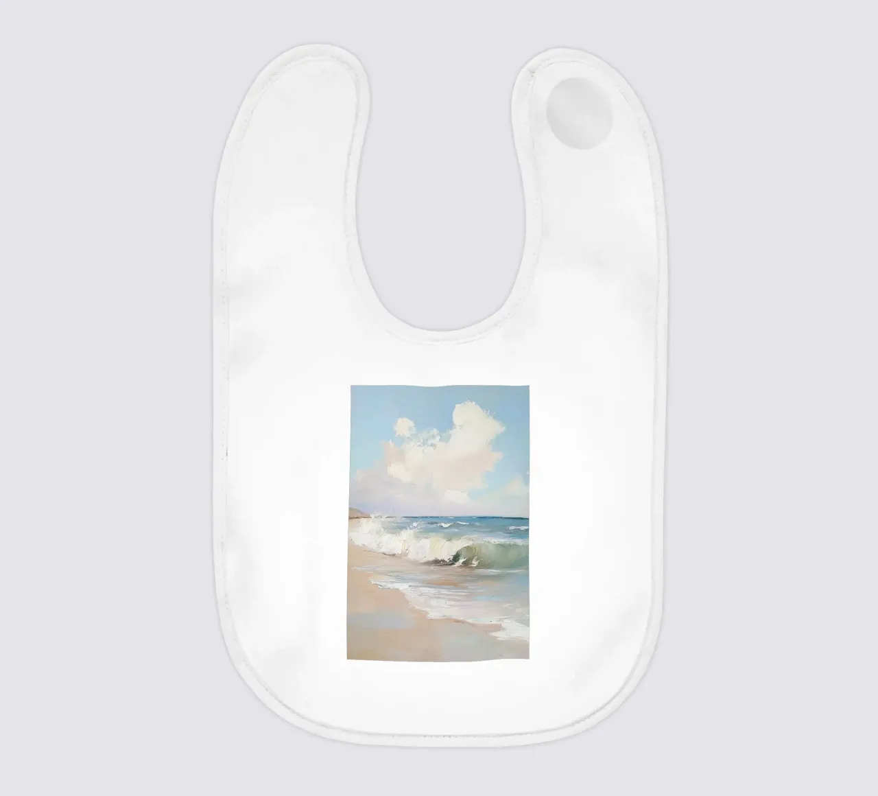 Spiaggia tranquilla bavaglino da Melloi Art Print