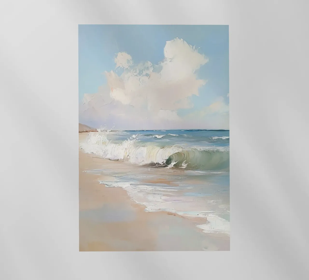 Spiaggia tranquilla pellicola backlit da Melloi Art Print