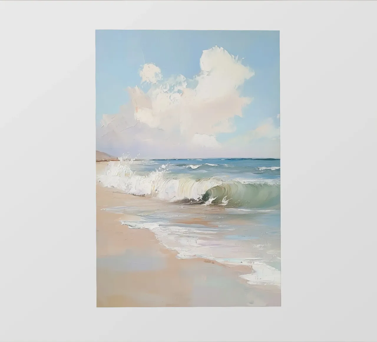 Spiaggia tranquilla pellicola backlit da Melloi Art Print
