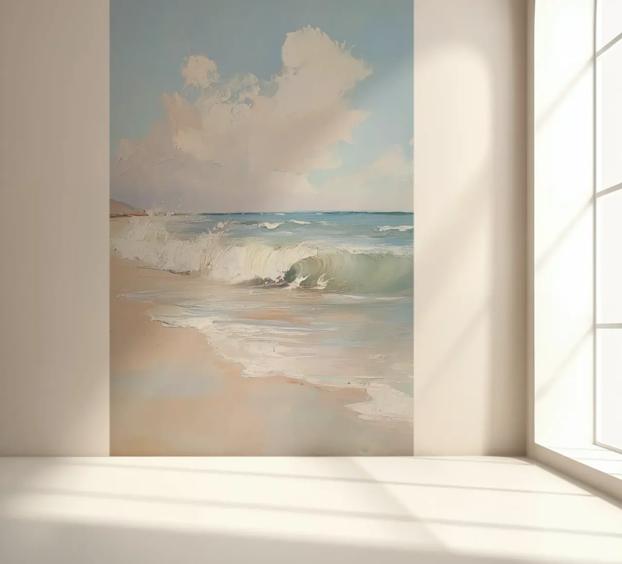 Peaceful Beach photo wallpaper by Melloi Art Print