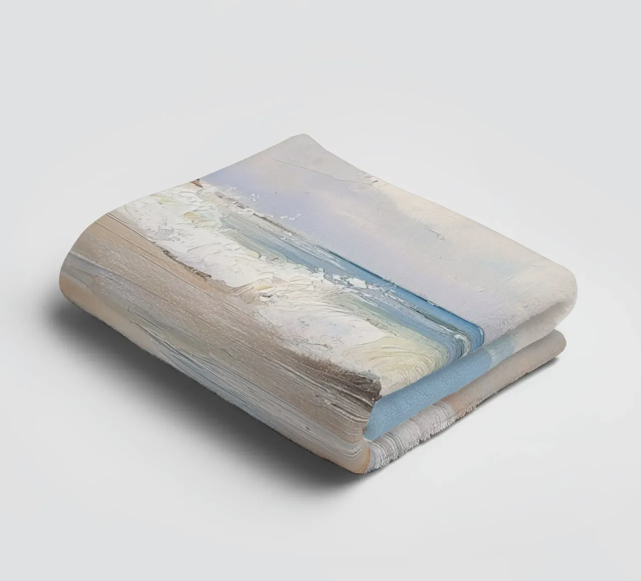 Spiaggia tranquilla asciugamano da bagno da Melloi Art Print