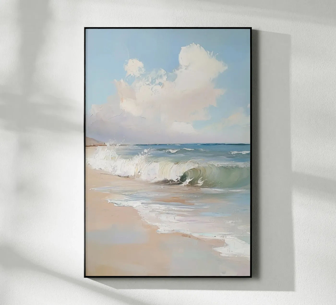 Spiaggia tranquilla plexiglass da Melloi Art Print