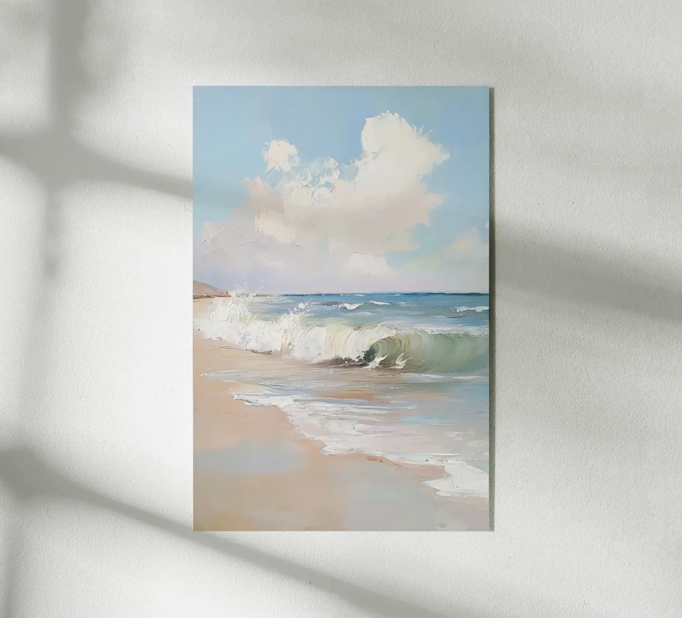 Spiaggia tranquilla plexiglass da Melloi Art Print