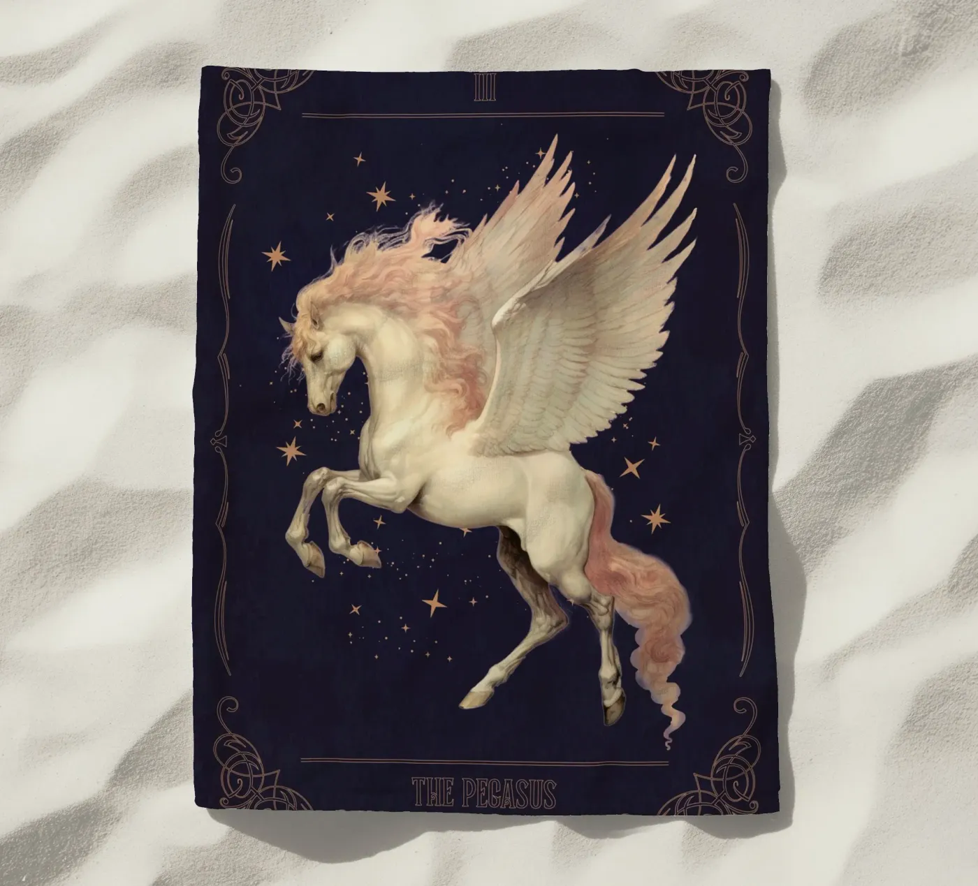 Pegasus beach towel by Luna & Noctua