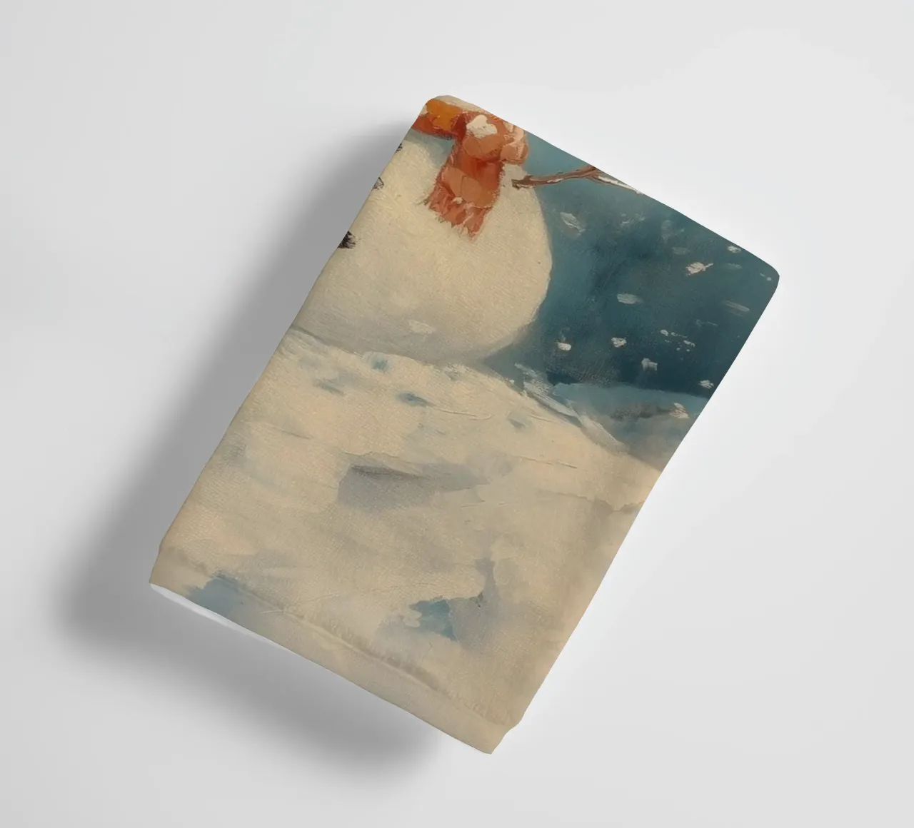Charming Snowmen in Winter Wonderland towel by Melloi Art Print