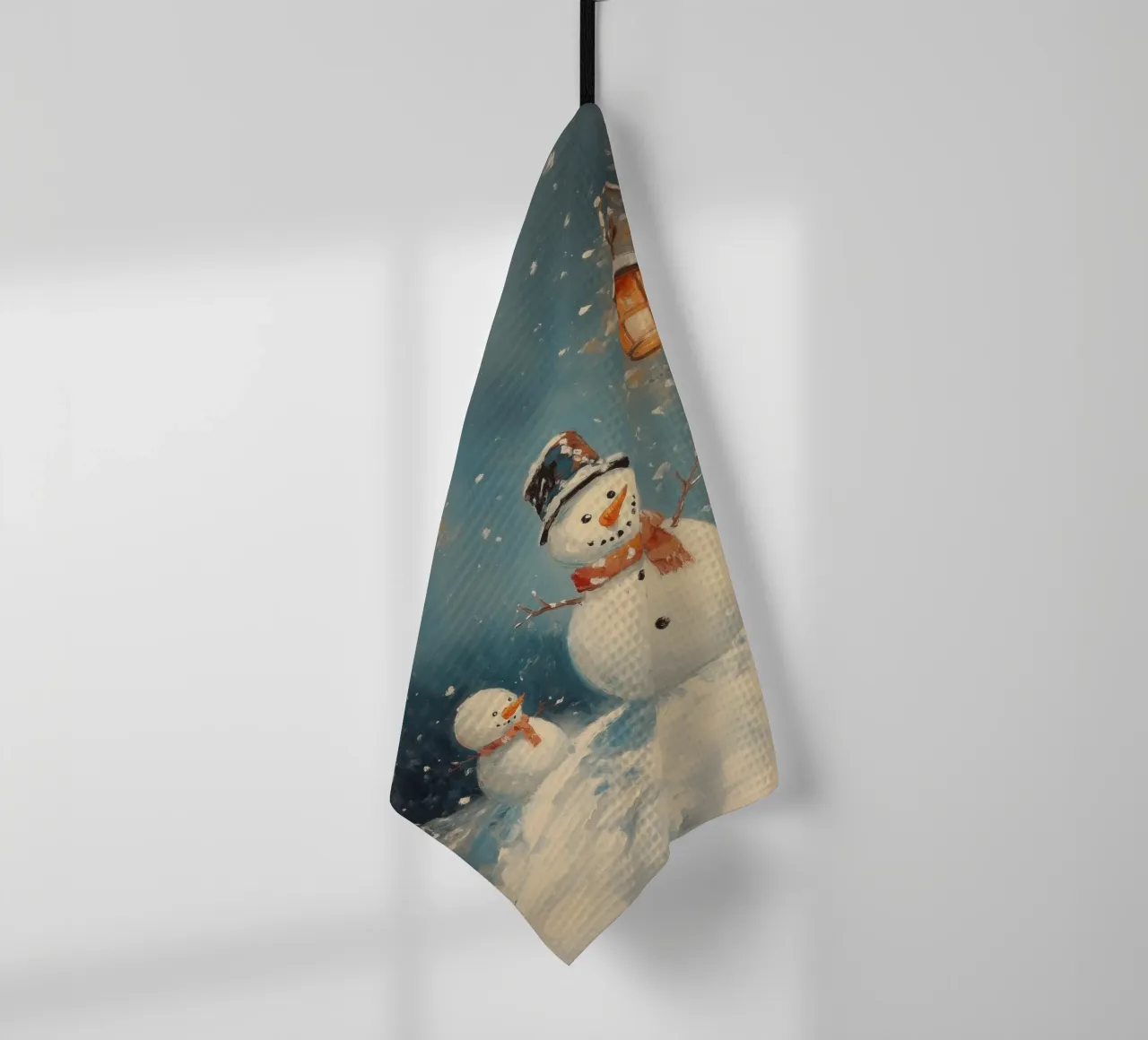 Incantevoli pupazzi di neve nel paese delle meraviglie invernali canovaccio da cucina da Melloi Art Print