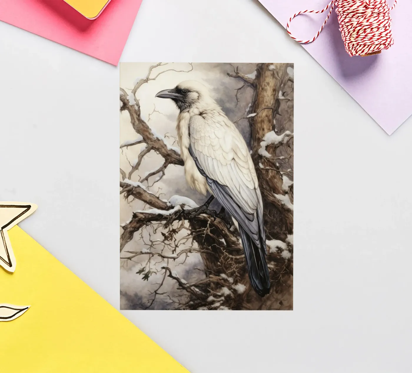 Rabe sticker van Luna & Noctua