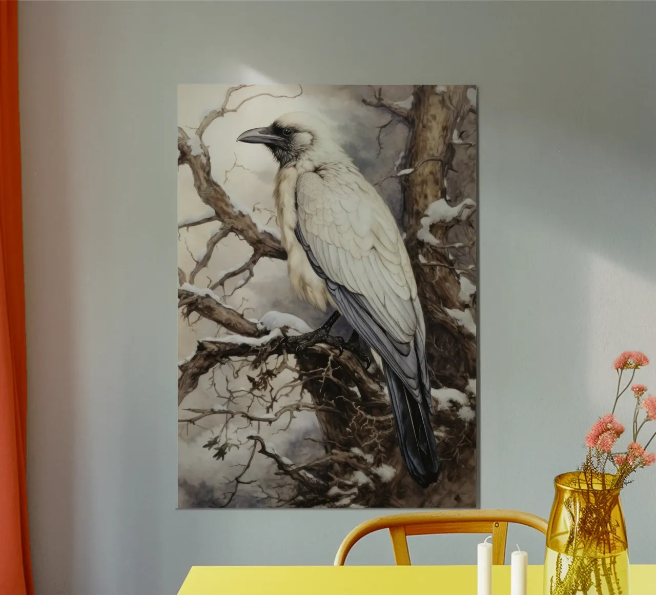 Rabe poster with aluminum frame by Luna & Noctua