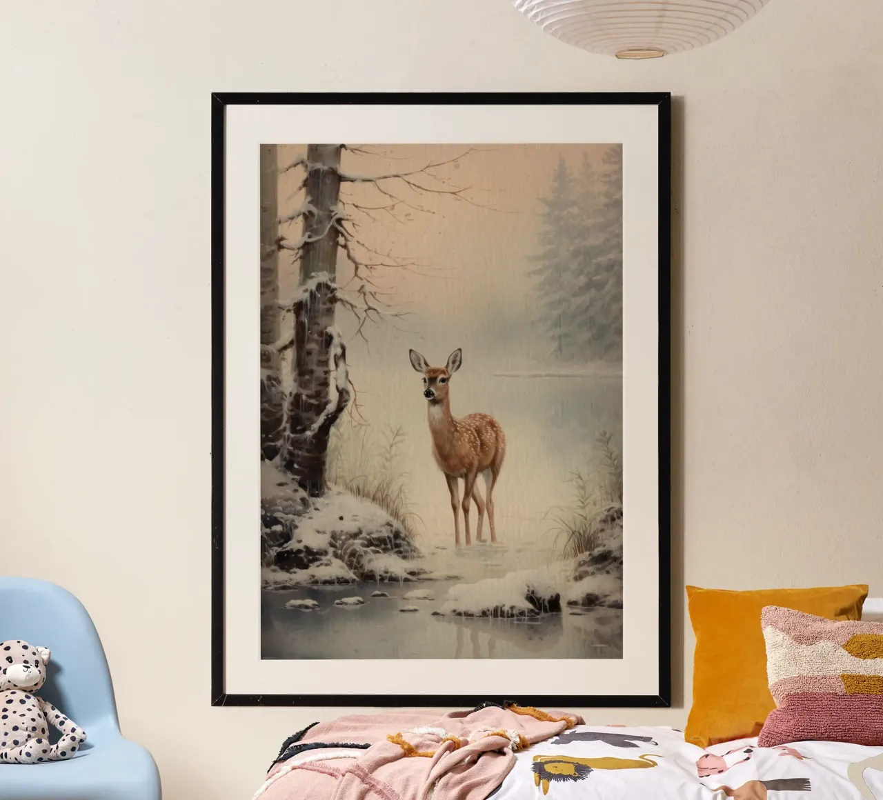 Reh im Winterwald poster da Luna & Noctua