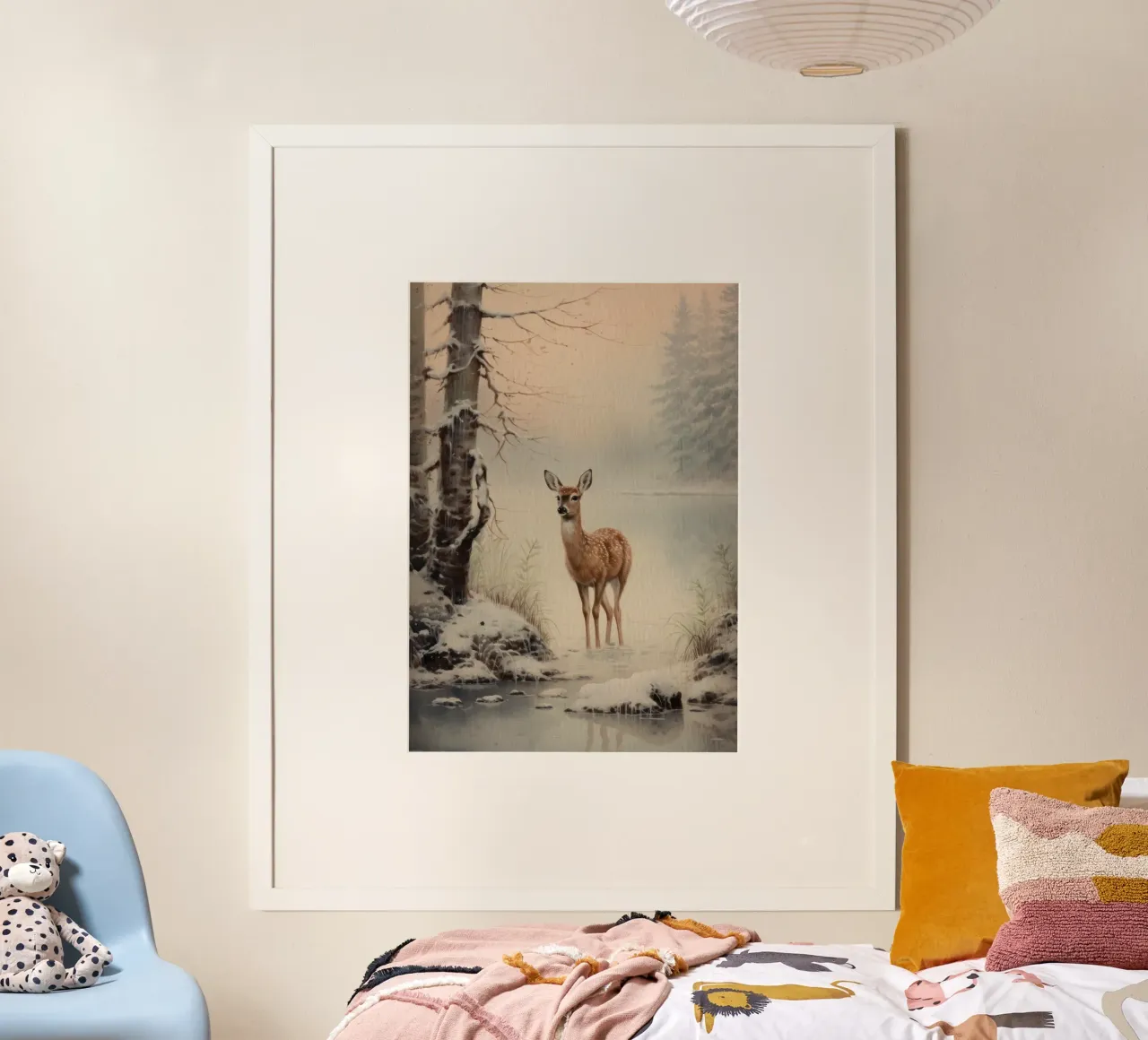 Reh im Winterwald poster da Luna & Noctua