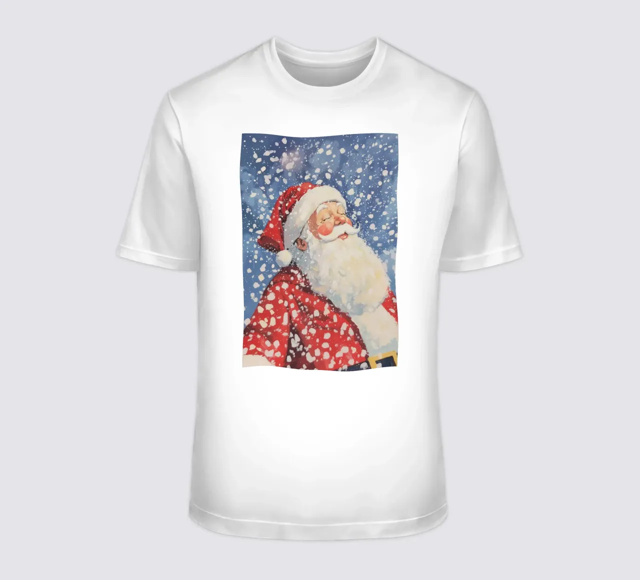 Babbo Natale classico innevato t-shirt da Melloi Art Print