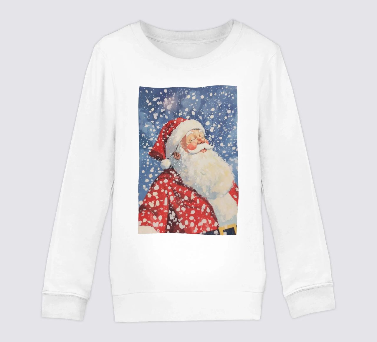 Babbo Natale classico innevato felpa bambino da Melloi Art Print