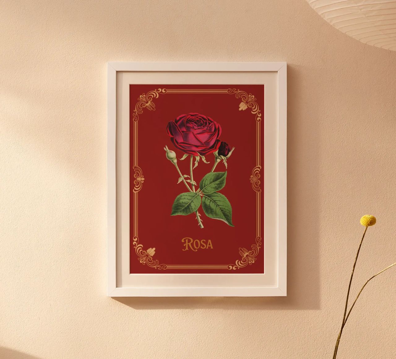 Rosa Poster von Luna & Noctua