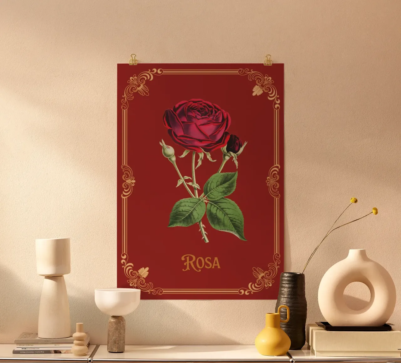 Rosa poster by Luna & Noctua