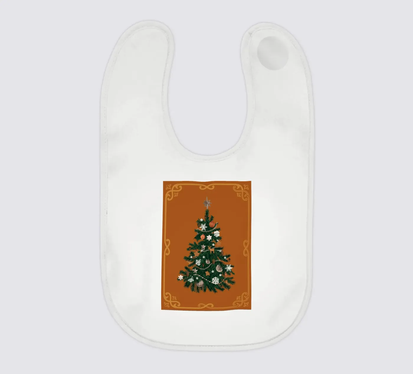 Weihnachtsbaum baby bib by Luna & Noctua