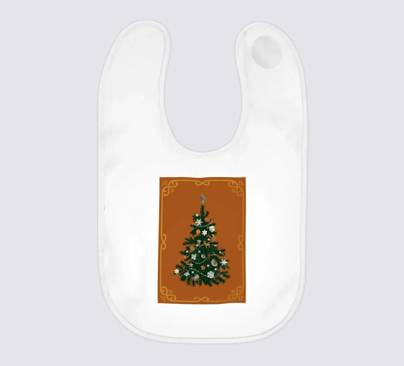 Weihnachtsbaum baby bib by Luna & Noctua