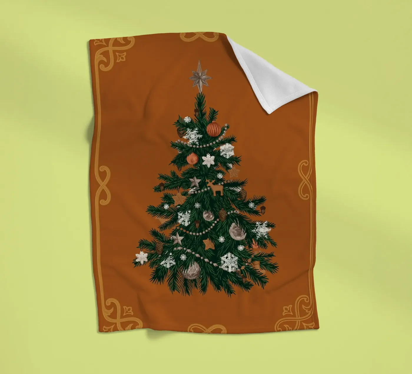 Weihnachtsbaum fleecedeken van Luna & Noctua