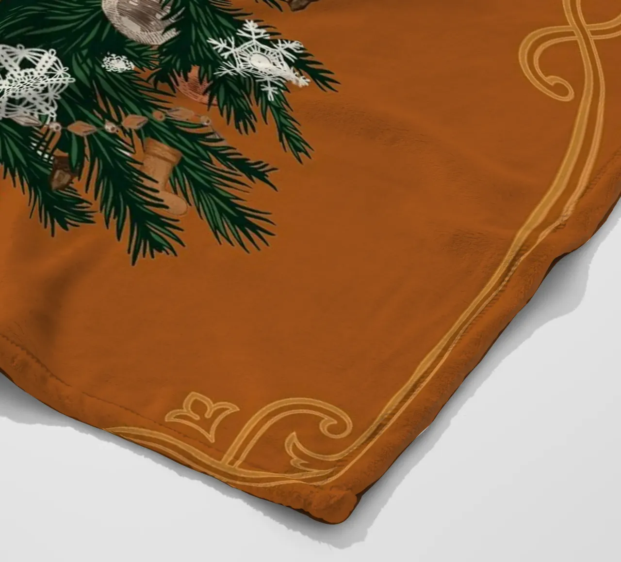 Weihnachtsbaum Fleecedecke von Luna & Noctua