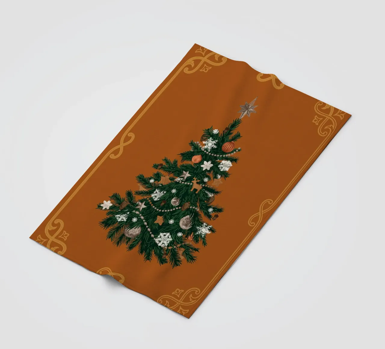 Weihnachtsbaum Fleecedecke von Luna & Noctua