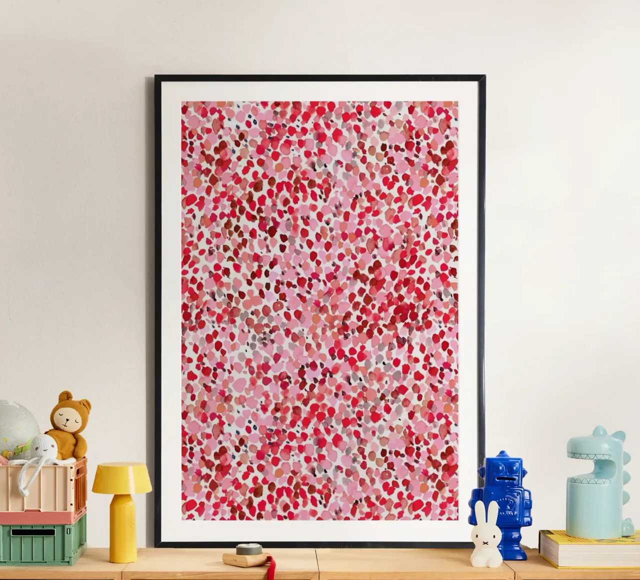 Lighthearted Sweetheart poster con telaio in legno da Jacqueline Maldonado