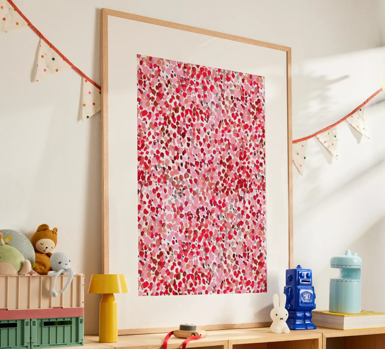 Lighthearted Sweetheart poster con telaio in legno da Jacqueline Maldonado
