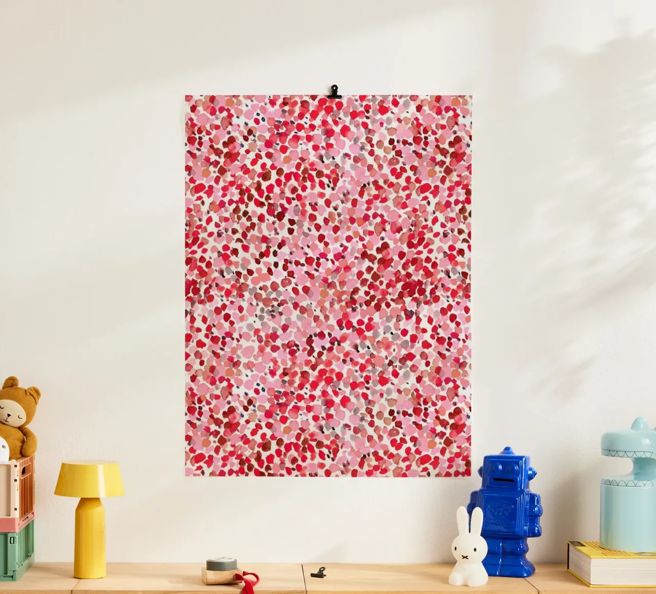 Lighthearted Sweetheart poster con telaio in legno da Jacqueline Maldonado