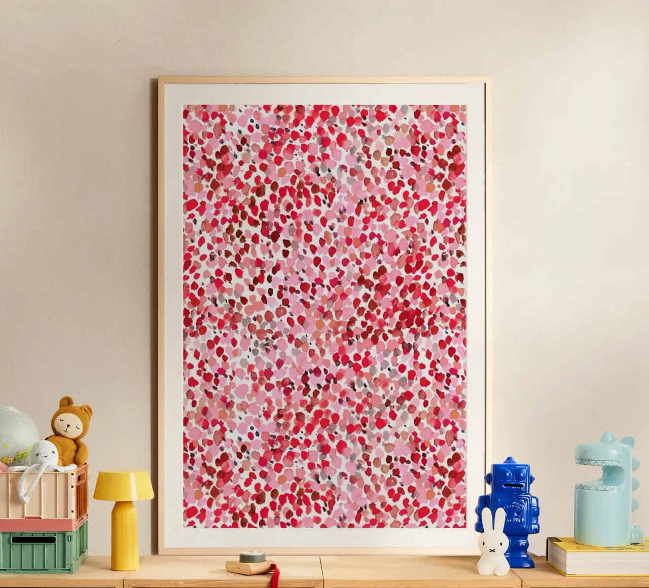 Lighthearted Sweetheart poster con telaio in legno da Jacqueline Maldonado